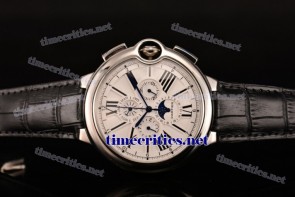 Cartier TriCAR89057 Ballon Bleu De Large White Dial Steel Watch