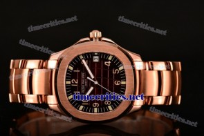 Patek Philippe TriUN99049 Aquanaut Brown Dial Full Rose Gold Watch (BP)