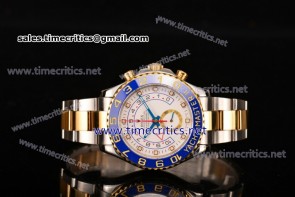 Rolex TriRO044 Yachtmaster II Chrono White Dial Steel/Gold Watch (BP)