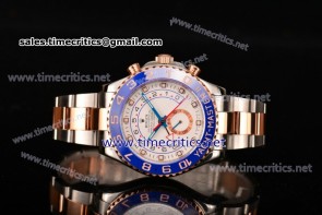 Rolex TriRO045 Yachtmaster II Chrono White Dial Steel/Rose Gold Watch (BP)