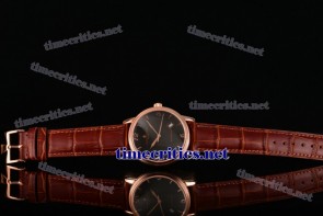 Vacheron Constantin TriVC89050 Patrimony Black Dial Stick/Arabic Numeral Markers Rose Gold Watch