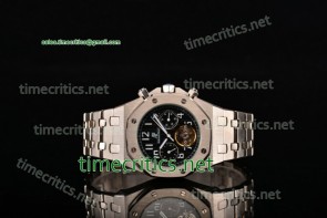 Audemars Piguet TriAP89183 Royal Oak Tourbillon Black Dial Full Steel Watch