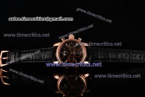 Patek Philippe TriUN99075 Grand Complication Chrono Black Dial Rose Gold Watch