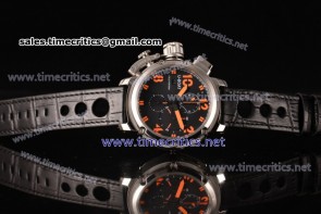 U-Boat TriUB99021 U-51 Chimera Watch Limited Edition Chrono Black Dial Orange Markers Steel Watch