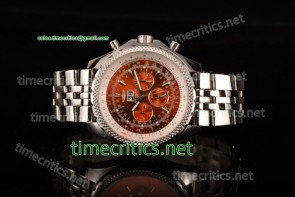 Breitling TriBRL89064 Bentley 6.75 Speed Red Dial Full Steel Watch
