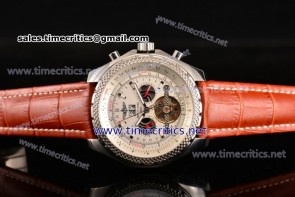 Breitling TriBRL89066 Bentley Tourbillon White Dial Steel Watch