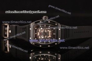 Richard Mille TriRM99047 RM 52-01 Skull/Skeleton Dial Black Rubber PVD Watch
