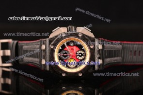 Audemars Piguet TriAP89235 Royal Oak Offshore Real Forge Carbon Grand Prix Chronograph Red Dial Carbon Fiber Watch 1:1 Original (J12)