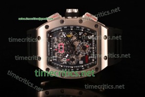 Richard Mille TriRM99065 RM005 FM Skeleton Dial Black Inner Bezel Black Rubber Steel Watch