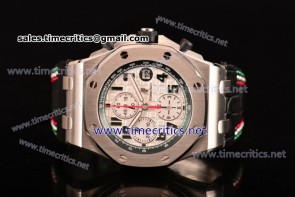 Audemars Piguet TriAP89248 Royal Oak Offshore "Pride of Mexico" Best Edition Chrono White Dial Steel Watch (JF)