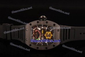 Richard Mille TriRM99079 Jean Todt Limited Edition RM 036 Skeleton Dial Black Rubber Carbon Fiber Watch