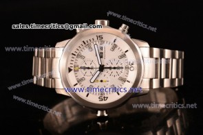 IWC TriIWC89087 Aquatimer Chrono White Dial Full Steel Watch