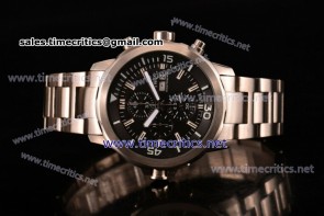 IWC TriIWC89088 Aquatimer Chrono Black Dial Full Steel Watch