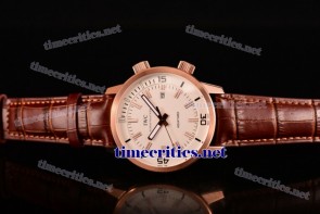 IWC TriIWC89085 Aquatimer Vintage 1967 White Dial Brown Leather Rose Gold Watch