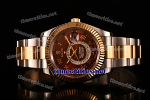 Rolex TriROX89283 Sky-Dweller Brown Dial Two Tone Watch
