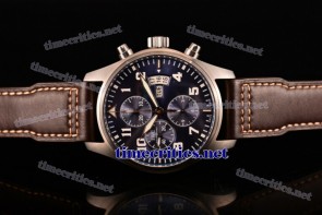 IWC TriIWC89093 Pilot s Watch Chronograph Edition Le Petit Prince Blue Dial Steel Watch 