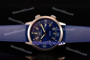 IWC TriIWC89096 Aquatimer Vintage 1967 Blue Dial Blue Rubber Steel Watch