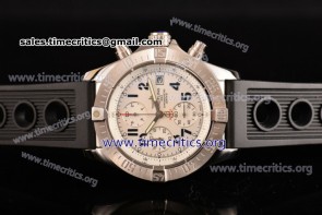 Breitling TriBRL89095 Avenger Seawolf Chronogrpah White Dial Arabic Numeral Markers Steel Watch
