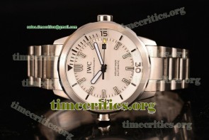 IWC TriIWC89126 Aquatimer White Dial Stick Markers Steel Watch