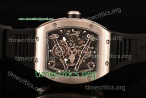 Richard Mille TriRM99114 RM 038 Skeleton Dial Black Rubber Steel Watch