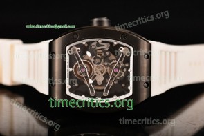 Richard Mille TriRM99115 RM 038 Skeleton Dial White Inner Bezel White Rubber PVD Watch