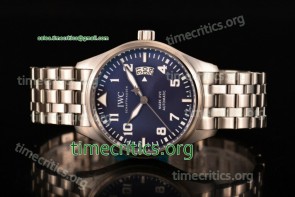 IWC TriIWC89131 Pilot's Watch Mark XVII Blue Dial Full Steel Watch
