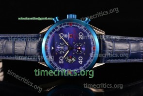 Tag Heuer TriTAG89063 Carrera Calibre 1887 50th Anniversary Limited Edition Chrono Blue Dial Steel Watch