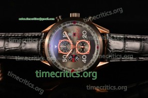 Tag Heuer TriTAG89065 Carrera Calibre 1887 50th Anniversary Limited Edition Chrono Grey Dial Rose Gold Watch
