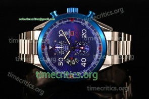 Tag Heuer TriTAG89069 Carrera Calibre 1887 50th Anniversary Limited Edition Chrono Blue Dial Full Steel Watch