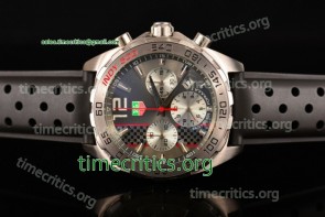 Tag Heuer TriTAG89077 Formula 1 Chrono Grey Dial Black Rubber Steel Watch