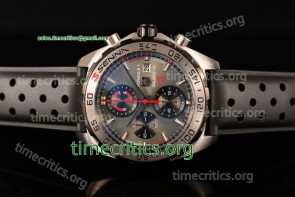 Tag Heuer TriTAG89081 Formula 1 Calibre 16 Chrono Grey Dial Black Rubber Steel Watch