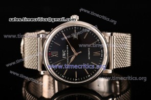 IWC TriIWC89143 Portofino Automatic Black Dial Steel Watch