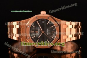 Audemars Piguet TriAP89326 Royal Oak 37MM Black Dial Full Rose Gold Watch (EF)