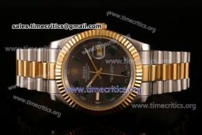Rolex TriROX89341 Datejust II Grey Dial Two Tone Watch