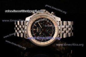 Breitling TriBRL89123 Bentley Motors Chrono Black Dial Full Steel Watch