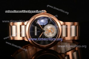 Cartier TriCAR89292 Rotonde De Black Dial Rose Gold Watch