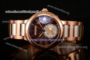 Cartier TriCAR89293 Rotonde De Brown Dial Rose Gold Watch