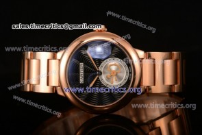 Cartier TriCAR89294 Rotonde De Black Dial Full Rose Gold Watch