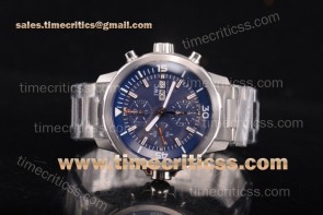 IWC TriIWC89159 Aquatimer Chronograph Edition "Expedition Jacques-Yves Cousteau" Blue Dial Full Steel Watch 