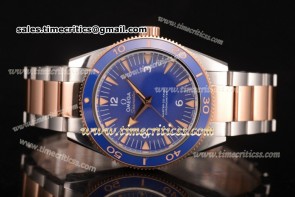 Omega TriOMG291150 Seamaster 300 Master Co-Axial Blue Dial Two Tone Watch