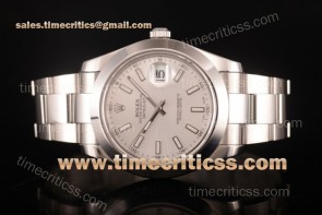 Rolex TriROX89384 Datejust II White Dial Full Steel Watch (BP)