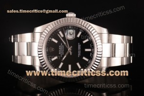 Rolex TriROX89385 Datejust II Black Dial Full Steel Watch (BP)