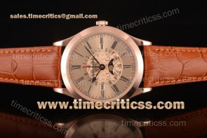 Patek Philippe TriPP89069 Grand Complications Rose Gold Dial Brown Leather Rose Gold Watch