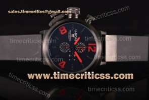 U-Boat TriUB99026 Classico 45 Chrono 7450 Black Dial Black Rubber PVD Watch