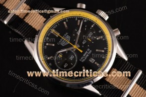 Tag Heuer TriTAG89132 Carrera Calibre 18 Chrono CAH1112.FC8194A Black Dial Yellow Inner Bezel Black/Yellow Nylon Steel Watch