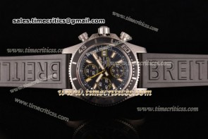 Breitling TriBRL8921 Superocean a1334102/ba82-1pro3t Black Dial Black Rubber Steel Watch