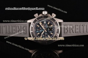 Breitling TriBRL8922 Superocean a1334102/ba83-1pro3t Black Dial Black Leather Steel Watch