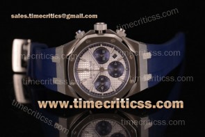 Audemars Piguet TriAP89205 Royal Oak 26326ST.OO.D027CA.01 White Dial Blue Rubber Steel Watch (EF)