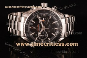 Omega TriOMG291158 Seamaster Planet Ocean Chrono 232.30.46.51.01.003 Black Dial Full Steel Watches