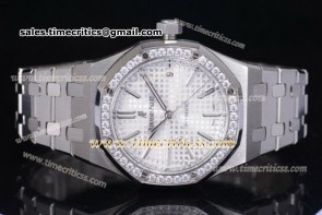 Audemars Piguet TriAP89211 Royal Oak 15450ST.OO.1256ST.01D White Dial Steel Bracelet Steel Watch (J12)